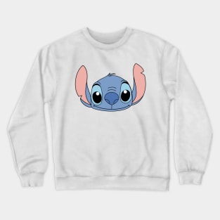 Stitch cute face, baby animal t shirt, cuteness Stitch head Crewneck Sweatshirt